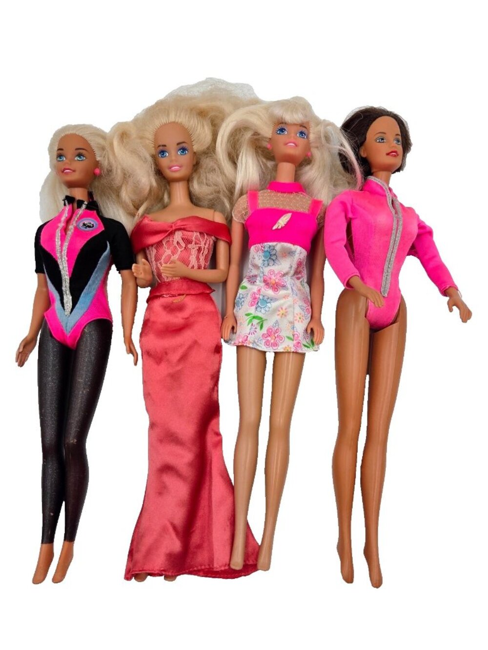 Barbie Doll Lot Usa Swimming Champion Teresa Mattel 4 Dolls Read
